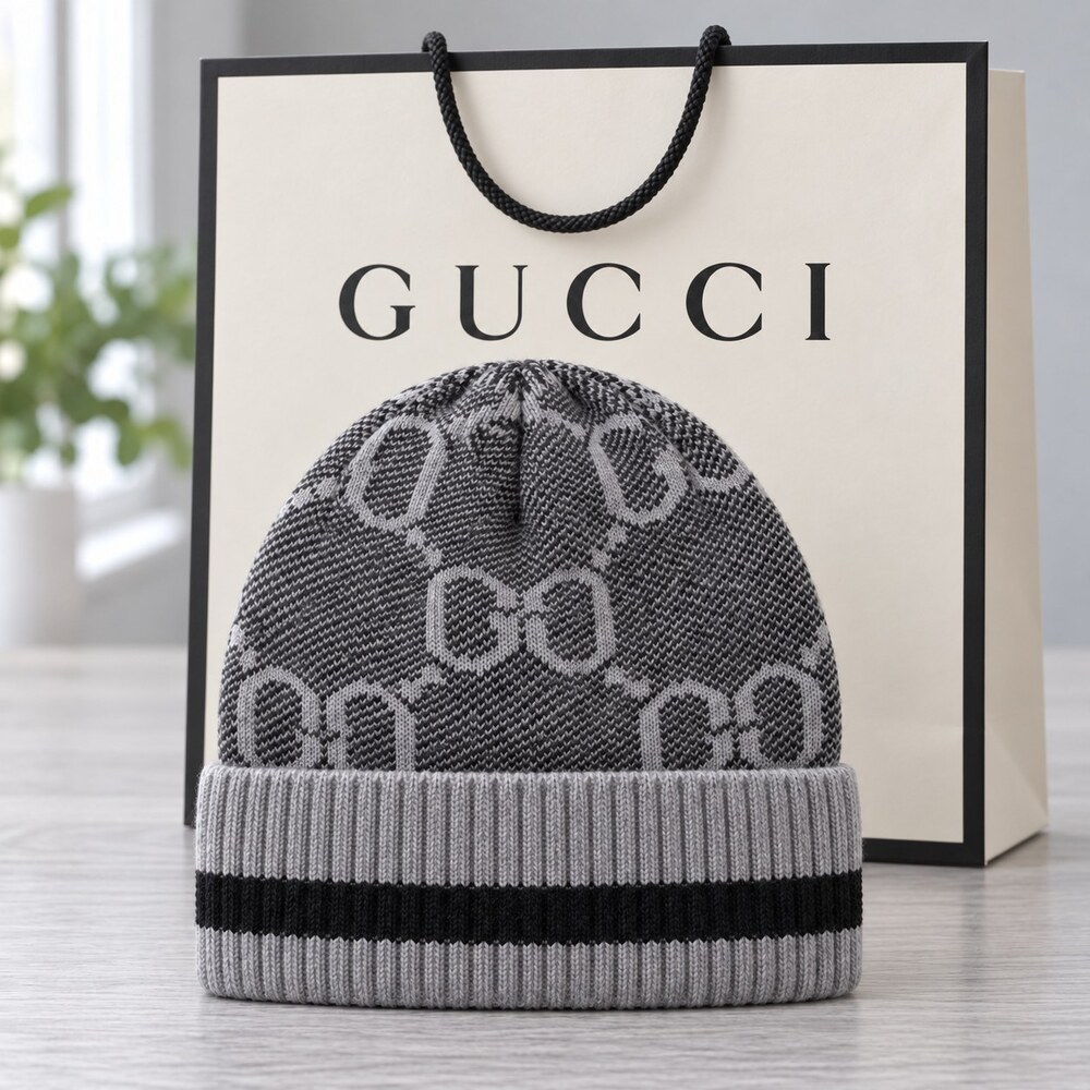 Gucci GG Jacquard Knit Beanie